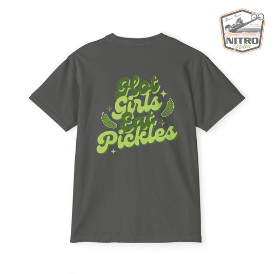 'Hot Girls Eat Pickles' Pocket Tee