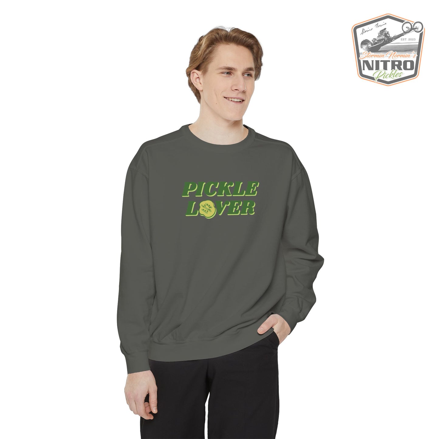 'Pickle Lover' Crewneck Sweatshirt