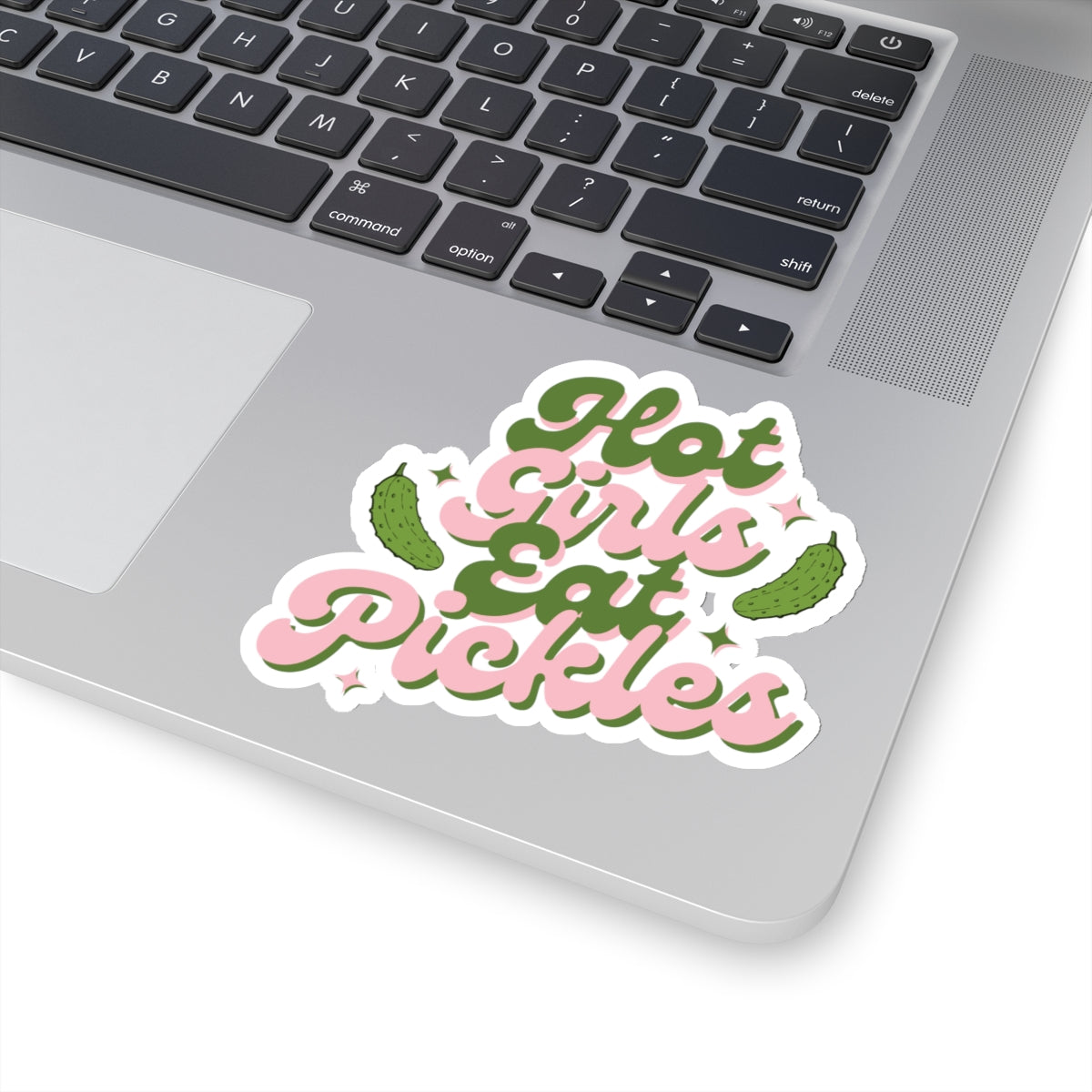 'Hot Girls Eat Pickles' Decal - Pink