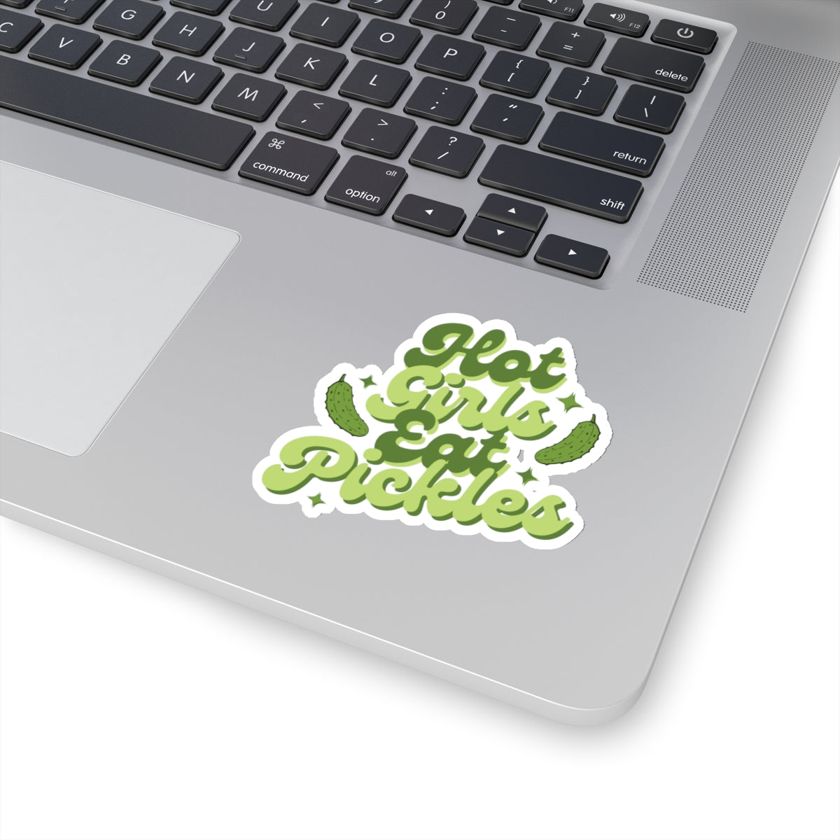 'Hot Girls Eat Pickles' Decal - Green