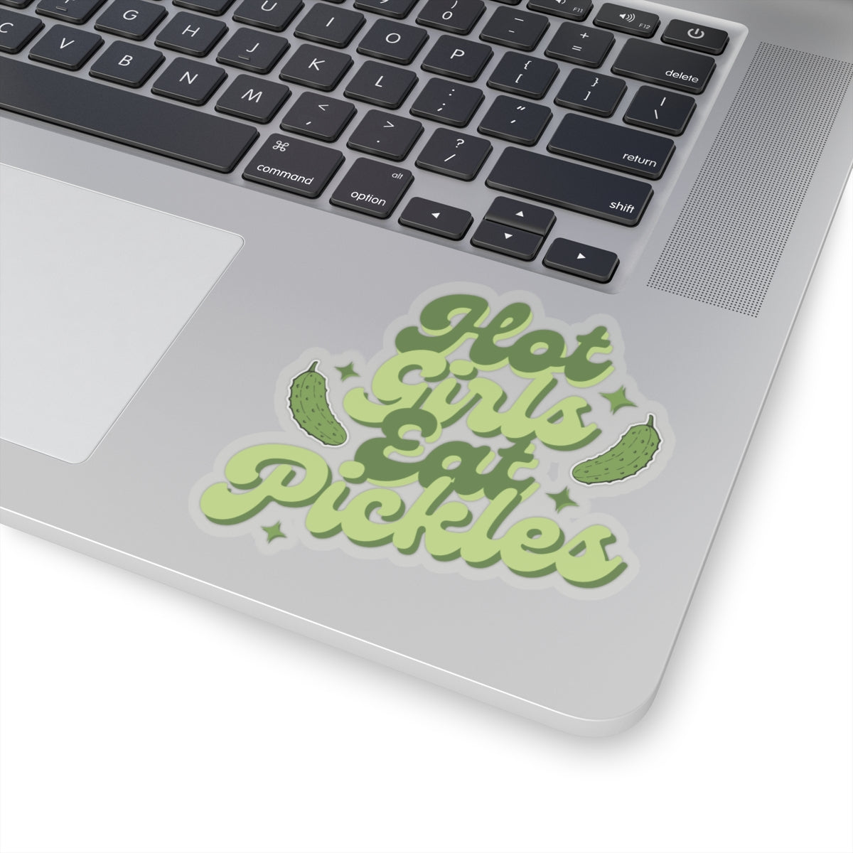 'Hot Girls Eat Pickles' Decal - Green