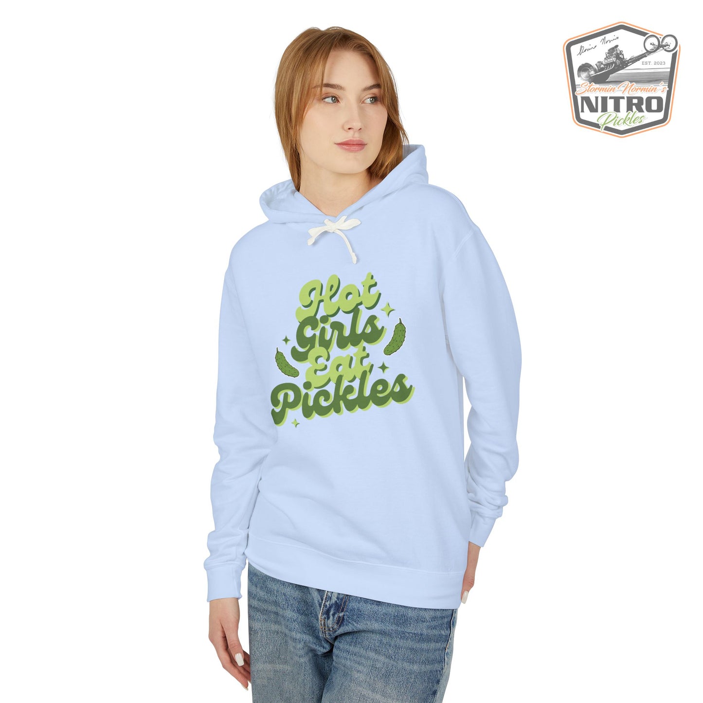 'Hot Girls Eat Pickles' Hoodie - Green