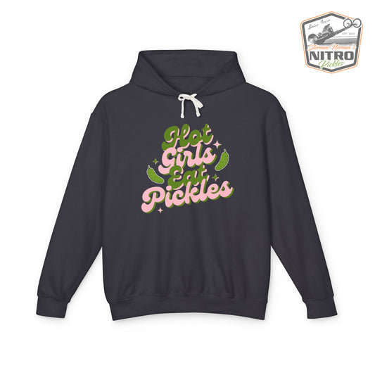 'Hot Girls Eat Pickles' Hoodie - Pink