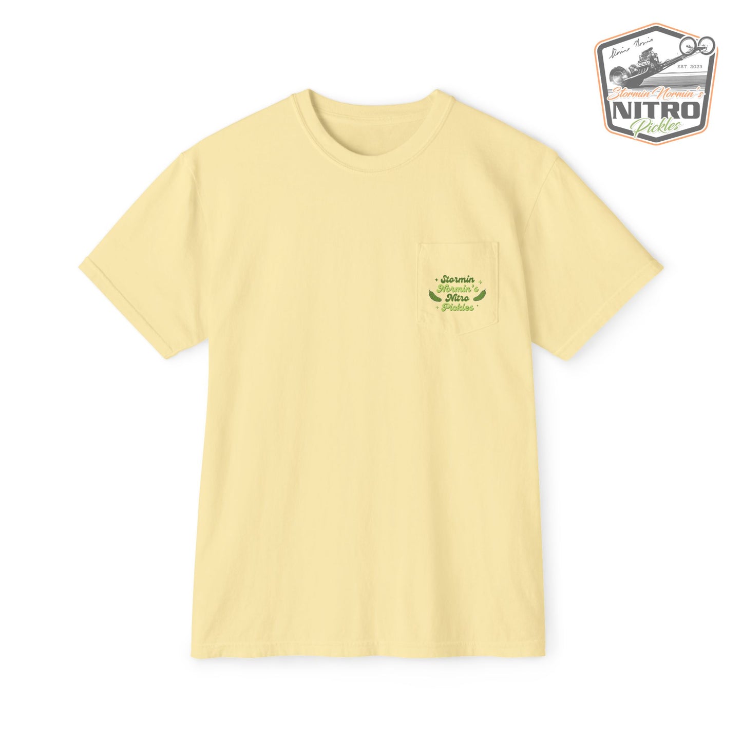 'Hot Girls Eat Pickles' Pocket Tee