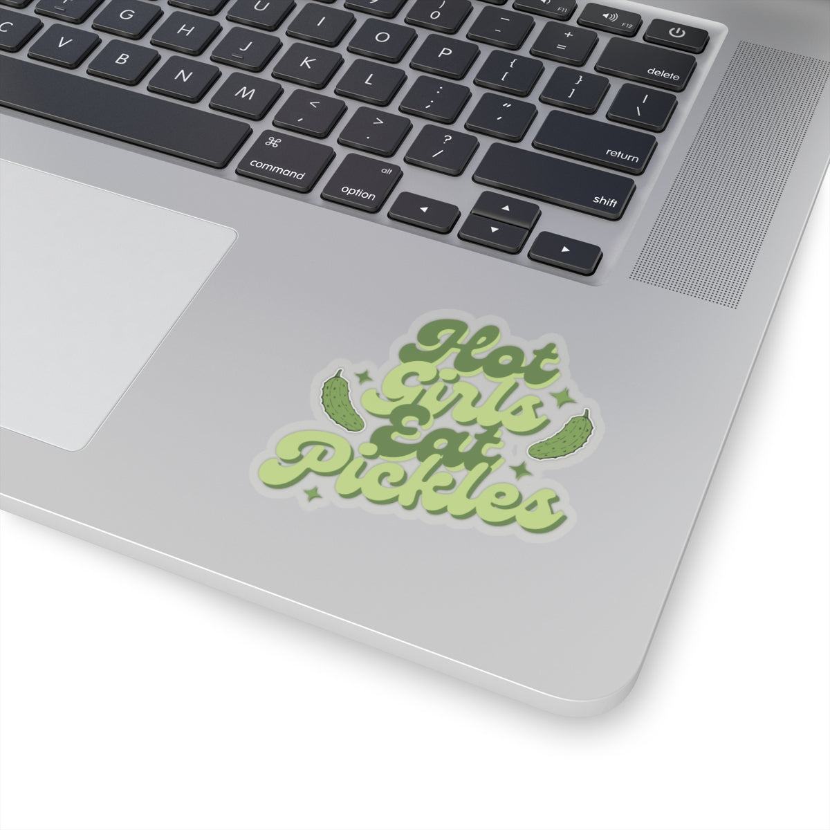 'Hot Girls Eat Pickles' Decal - Green