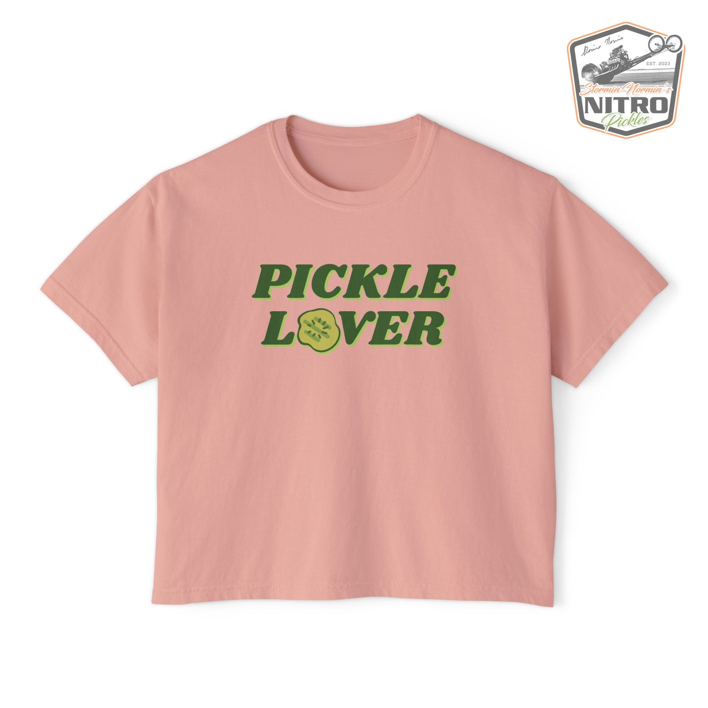 'Pickle Lover' Boxy Crop Tee