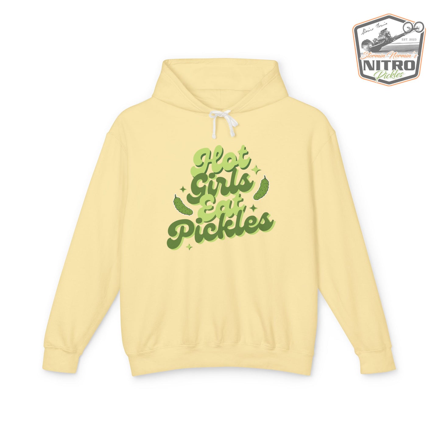 'Hot Girls Eat Pickles' Hoodie - Green