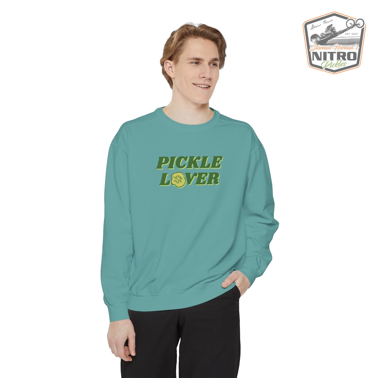 'Pickle Lover' Crewneck Sweatshirt