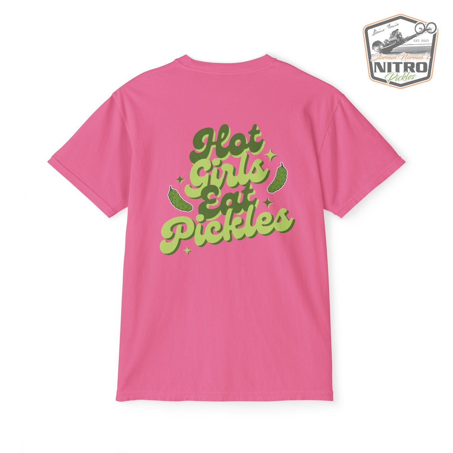 'Hot Girls Eat Pickles' Pocket Tee