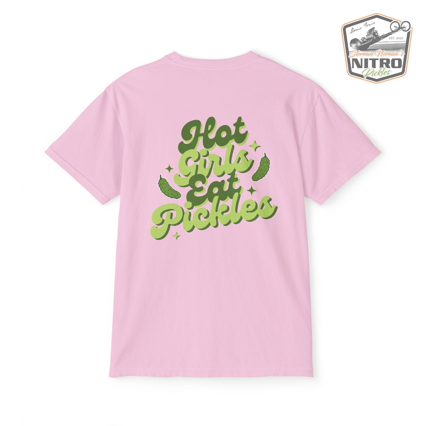 'Hot Girls Eat Pickles' Pocket Tee