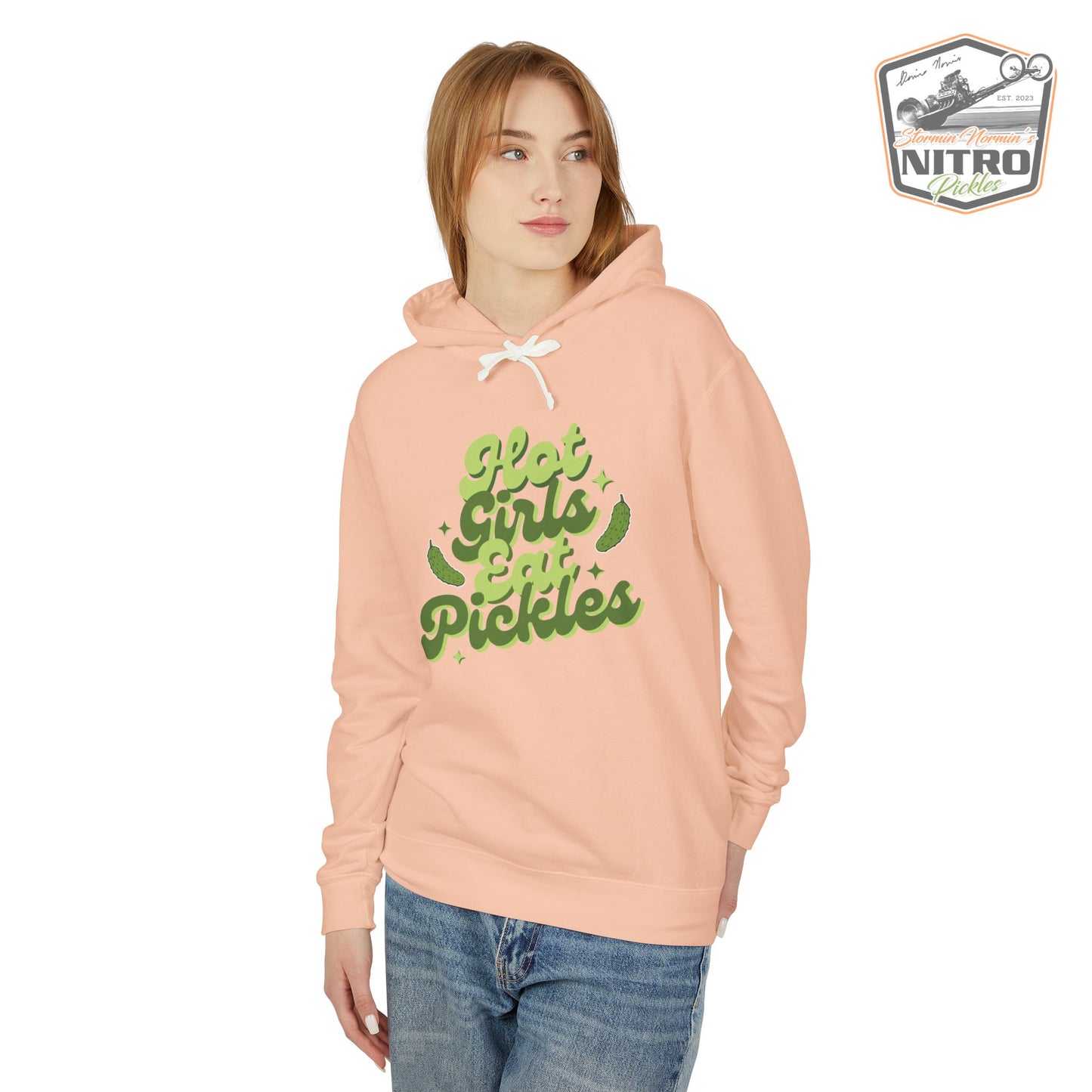 'Hot Girls Eat Pickles' Hoodie - Green