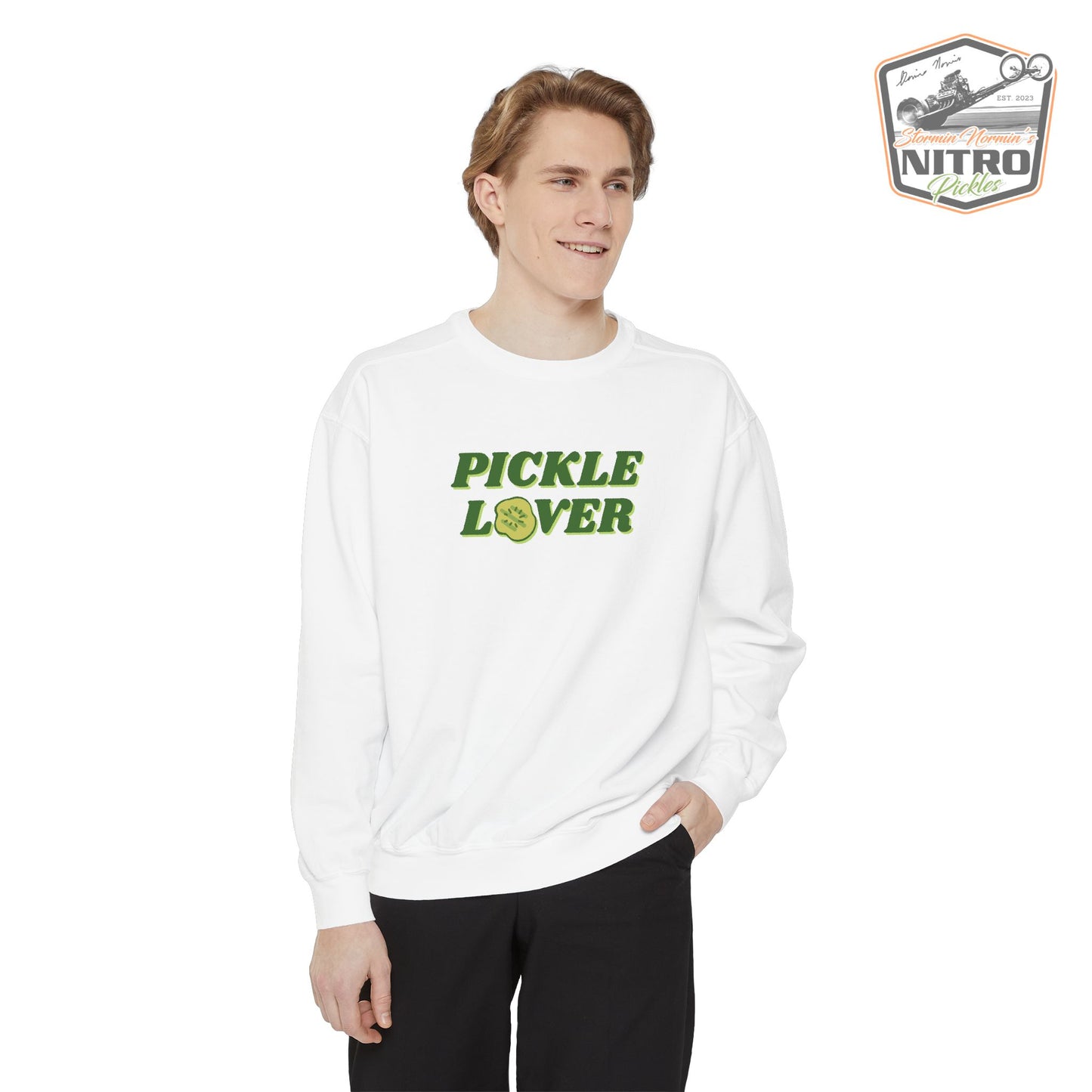 'Pickle Lover' Crewneck Sweatshirt