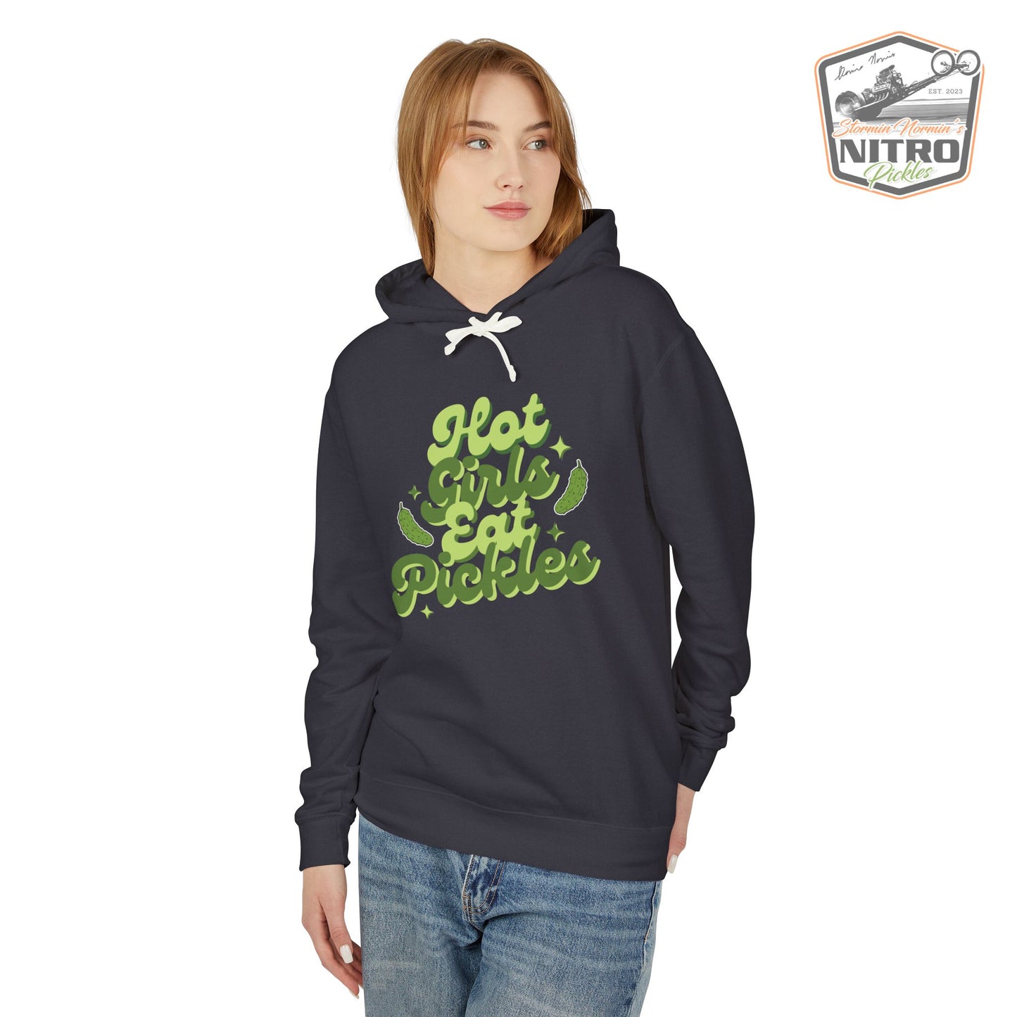 'Hot Girls Eat Pickles' Hoodie - Green