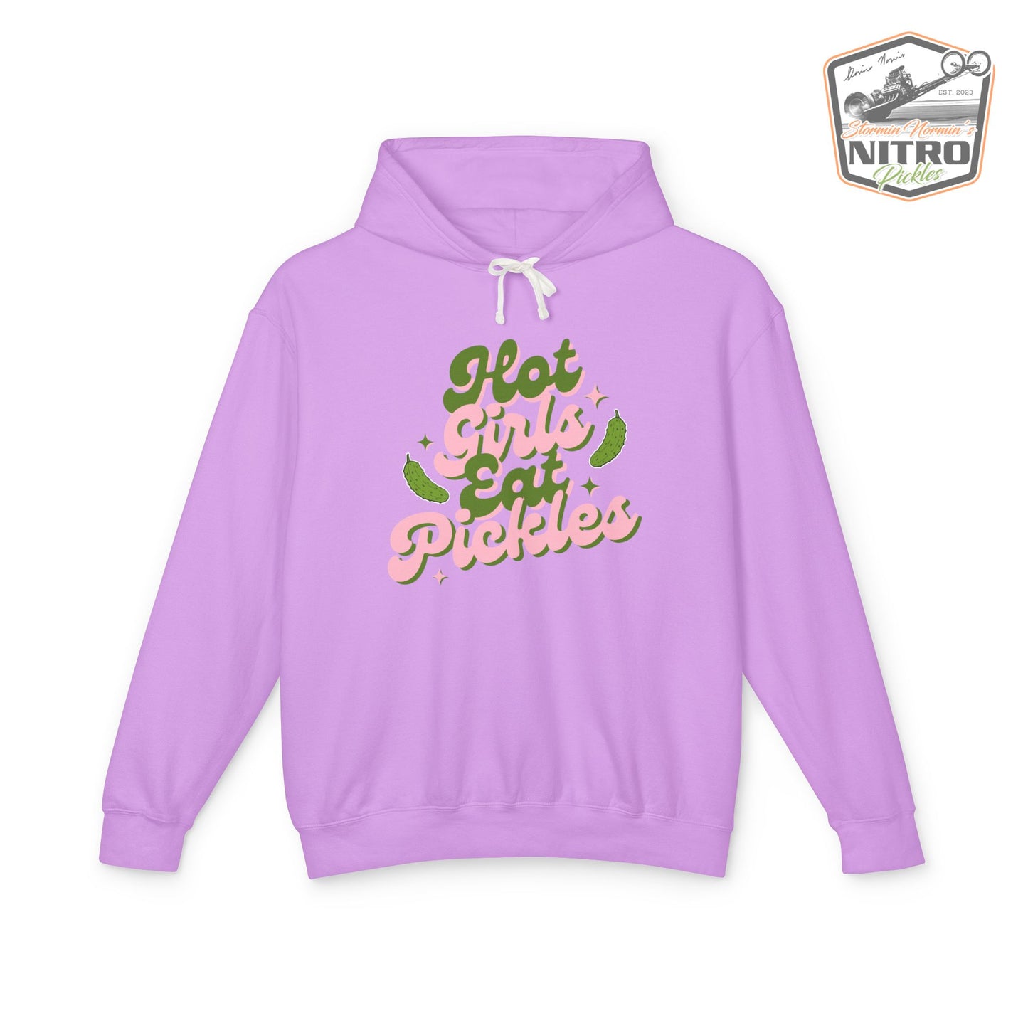 'Hot Girls Eat Pickles' Hoodie - Pink