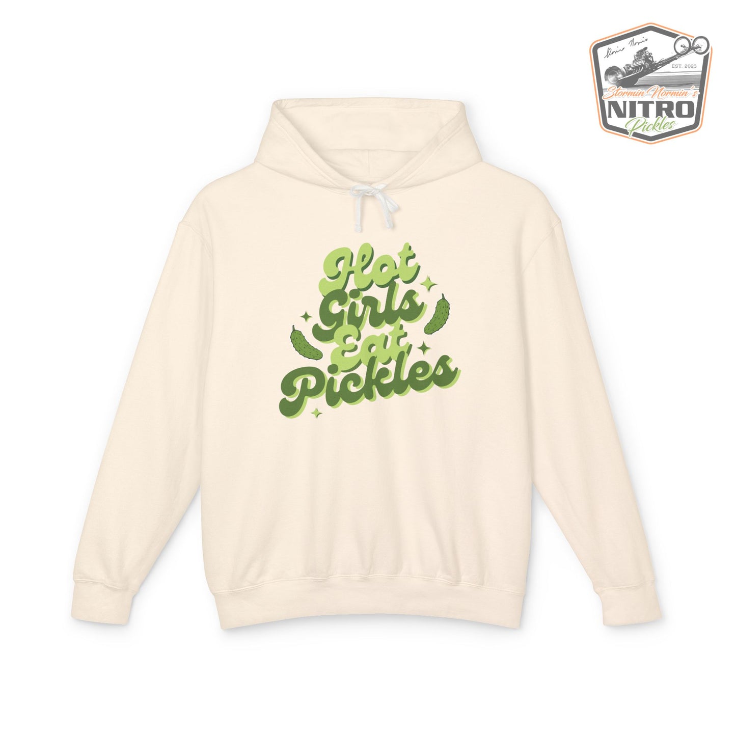 'Hot Girls Eat Pickles' Hoodie - Green